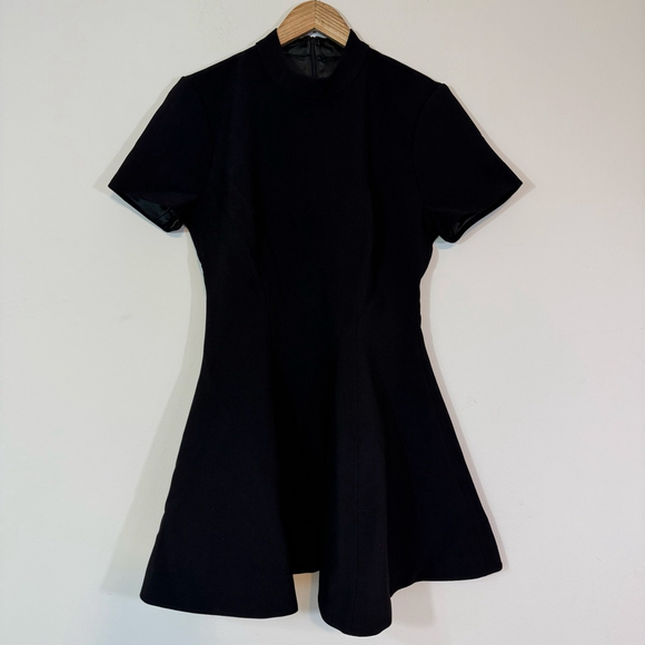 BARDOT Revolve Zephyra Collar Mini Dress Black Size 8 - Picture 3 of 9